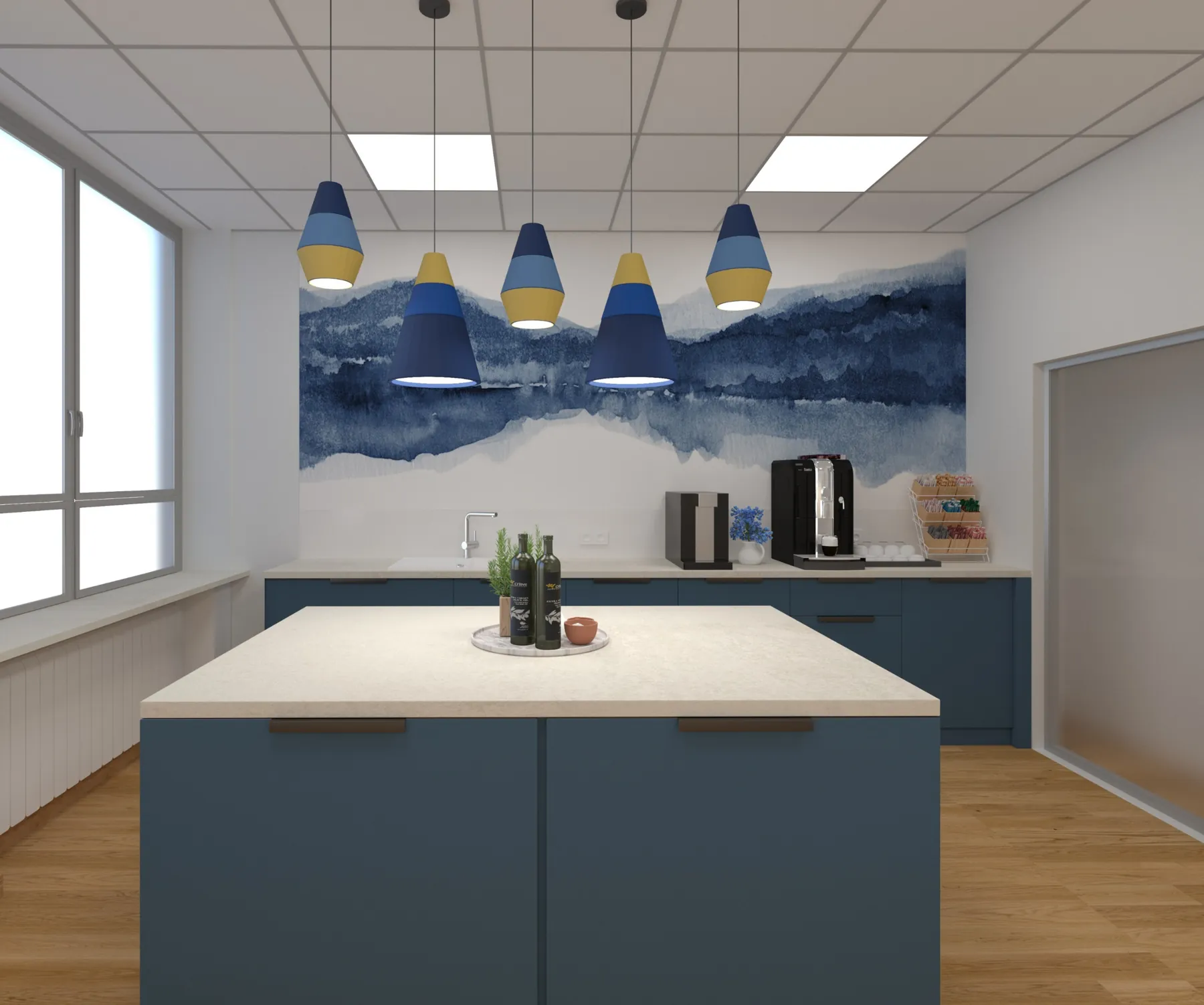 3D-Visualisierung der Cateringküche bei KOCH Solutions in St. Ingbert